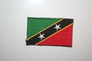 ST KITTS COUNTRY FLAG SMALL IRON ON PATCH CREST BADGE .. NEW