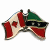 ST KITTS & NEVIS / CANADA COUNTRY FLAG SMALL METAL FRIENDSHIP LAPEL PIN BADGE .. NEW ST KITTS & NEVIS / CANADA COUNTRY FLAG SMALL METAL FRIENDSHIP LAPEL PIN BADGE .. NEW