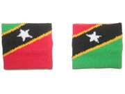 ST.KITTS & NEVIS COUNTRY FLAG WRISTBAND SWEATBAND .. FIFA SOCCER WORLD CUP .. GREAT QUALITY .. NEW