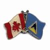 ST LUCIA / CANADA COUNTRY FLAG SMALL METAL FRIENDSHIP LAPEL PIN BADGE .. NEW ST LUCIA / CANADA COUNTRY FLAG SMALL METAL FRIENDSHIP LAPEL PIN BADGE .. NEW