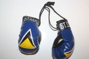 ST LUCIA COUNTRY FLAG PAIR OF MINIATURE BOXING GLOVES .. NEW