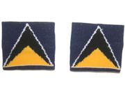 ST.LUCIA COUNTRY FLAG WRISTBAND SWEATBAND .. FIFA SOCCER WORLD CUP .. GREAT QUALITY .. NEW