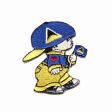 ST LUCIA LITTLE BOY COUNTRY FLAG IRON ON EMBROIDERED PATCH CREST BADGE ... NEW
