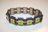 ST. VINCENT COUNTRY FLAG FLEXIBLE METAL REVERSIBLE SPORTS BRACELET ... NEW