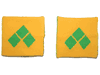 ST.VINCENT COUNTRY FLAG WRISTBAND SWEATBAND .. FIFA SOCCER WORLD CUP .. GREAT QUALITY .. NEW
