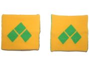 ST.VINCENT COUNTRY FLAG WRISTBAND SWEATBAND .. FIFA SOCCER WORLD CUP .. GREAT QUALITY .. NEW