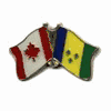 ST VINCENT & THE GRENADINES / CANADA COUNTRY FLAG SMALL METAL FRIENDSHIP LAPEL PIN BADGE .. NEW ST VINCENT & THE GRENADINES / CANADA COUNTRY FLAG SMALL METAL FRIENDSHIP LAPEL PIN BADGE .. NEW