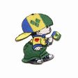 ST VINCENT & THE GRENADINES LITTLE BOY COUNTRY FLAG IRON ON EMBROIDERED PATCH CREST BADGE ... NEW
