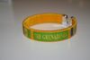 ST. VINCENT THE GRENADINES YELLOW COUNTRY FLAG FLEXIBLE METAL NYLON BRACELET ... NEW