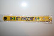 ST. VINCENT YELLOW COUNTRY FLAG SILICONE WRISTBAND BRACELET .. NEW