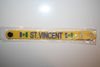 ST. VINCENT YELLOW COUNTRY FLAG SILICONE WRISTBAND BRACELET .. NEW