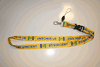 ST. VINCENT YELLOW HIGH GLOSS LANYARD KEYCHAIN PASSHOLDER TICKET HOLDER ... NEW