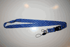 STARS BLUE LANYARD KEYCHAIN PASSHOLDER TICKET HOLDER .. NEW