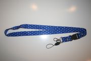 STARS BLUE LANYARD KEYCHAIN PASSHOLDER TICKET HOLDER .. NEW