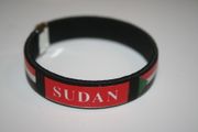 SUDAN BLACK COUNTRY FLAG FLEXIBLE BRACELET WRISTBAND .. NEW
