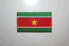 SURINAME COUNTRY FLAG SMALL IRON ON PATCH CREST BADGE .. NEW