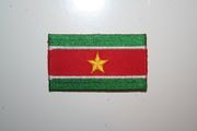 SURINAME COUNTRY FLAG SMALL IRON ON PATCH CREST BADGE .. NEW
