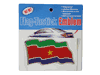 SURINAME COUNTRY FLAG WAVY BUMPER DECAL STICKER EMBLEM ...
