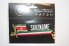 SURINAME COUNTRY FLAG WORD IRON ON PATCH CREST BADGE ...NEW