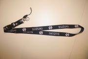 SUZUKI BLACK LANYARD KEYCHAIN PASSHOLDER  ... NEW
