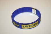 SWEDEN BLUE COUNTRY FLAG FLEXIBLE BRACELET WRISTBAND ... NEW