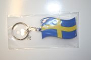 SWEDEN COUNTRY FLAG SILICONE KEYCHAIN ... NEW
