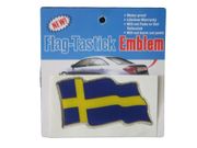 SWEDEN COUNTRY FLAG WAVY BUMPER DECAL STICKER EMBLEM ...