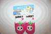SWEET STRAWBERRY KIDS CHILDS YOUTHS SLIPER SOCKS .. 2 SIZES AVAILABLE ... 0-12 MONTHS ... 1-2 YEARS .. NEW
