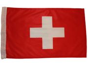 SWITZERLAND 12" X 18" INCHES COUNTRY HIGH QUALITY FLAG WITH SLEAVE WITHOUT STICK .. FIFA SOCCER WORLD CUP .. NEW