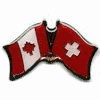 SWITZERLAND / CANADA COUNTRY FLAG SMALL METAL FRIENDSHIP LAPEL PIN BADGE ... SUISSE .. NEW SWITZERLAND / CANADA COUNTRY FLAG SMALL METAL FRIENDSHIP LAPEL PIN BADGE ... SUISSE .. NEW