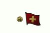 SWITZERLAND COUNTRY FLAG SMALL METAL LAPEL PIN BADGE .. SUISSE .. NEW