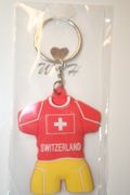 SWITZERLAND COUNTRY FLAG SOCCER JERSEY KEYCHAIN ... FIFA WORLD CUP SOCCER FOOTBALL ... NEW