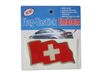 SWITZERLAND COUNTRY FLAG WAVY BUMPER DECAL STICKER EMBLEM ...