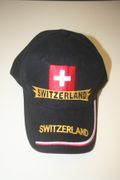 SWITZERLAND COUNTY FLAG BLACK HAT CAP ... FIFA WORLD CUP SOCCER FOOTBALL SWISS .. NEW