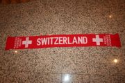 SWITZERLAND SUISSE SCHWEIZ SVIZZERA RED FIFA WORLD CUP SCARF SCARVES .. SOCCER FOOTBALL .. NEW