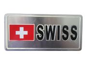 SWITZERLAND SWISS COUNTRY FLAG LICENSE PLATE STICKER .. NEW