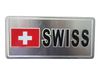 SWITZERLAND SWISS COUNTRY FLAG LICENSE PLATE STICKER .. NEW