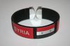 SYRIA BLACK SUPER THICK COUNTRY FLAG FLEXIBLE BRACELET WRISTBAND .. NEW