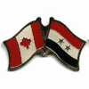 SYRIA / CANADA COUNTRY FLAG SMALL METAL FRIENDSHIP LAPEL PIN BADGE ... NEW SYRIA / CANADA COUNTRY FLAG SMALL METAL FRIENDSHIP LAPEL PIN BADGE ... NEW