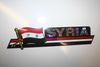 SYRIA COUNTRY FLAG LONG METAL CAR AUTOMOBILE BUMPER STICKER DECAL EMBLEM .. NEW