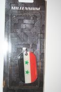 SYRIA COUNTRY FLAG METAL DOG TAG NECKLACE PENDANT .. NEW