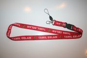 TAMIL EELAM RED LANYARDS KEYCHAINS PASSHOLDERS ... TIGER .. NEW