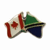 TANZANIA / CANADA COUNTRY FLAG SMALL METAL FRIENDSHIP LAPEL PIN BADGE .. NEW