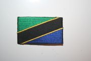 TANZANIA COUNTRY FLAG SMALL IRON ON PATCH CREST BADGE ...NEW