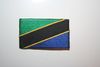 TANZANIA COUNTRY FLAG SMALL IRON ON PATCH CREST BADGE ...NEW