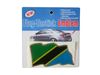 TANZANIA COUNTRY FLAG WAVY BUMPER DECAL STICKER EMBLEM ...