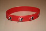 TEAM CANADA HOCKEY RED BRACELETS WITH LOGO (ADULT& KIDS SIZES) ... NEW