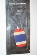 THAILAND COUNTRY FLAG METAL DOG TAG NECKLACE PENDANT ..NEW