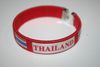 THAILAND RED COUNTRY FLAG FLEXIBLE BRACELET WRISTBAND .. NEW