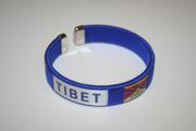 TIBET BLUE COUNTRY FLAG FLEXIBLE BRACELET WRISTBAND .. NEW